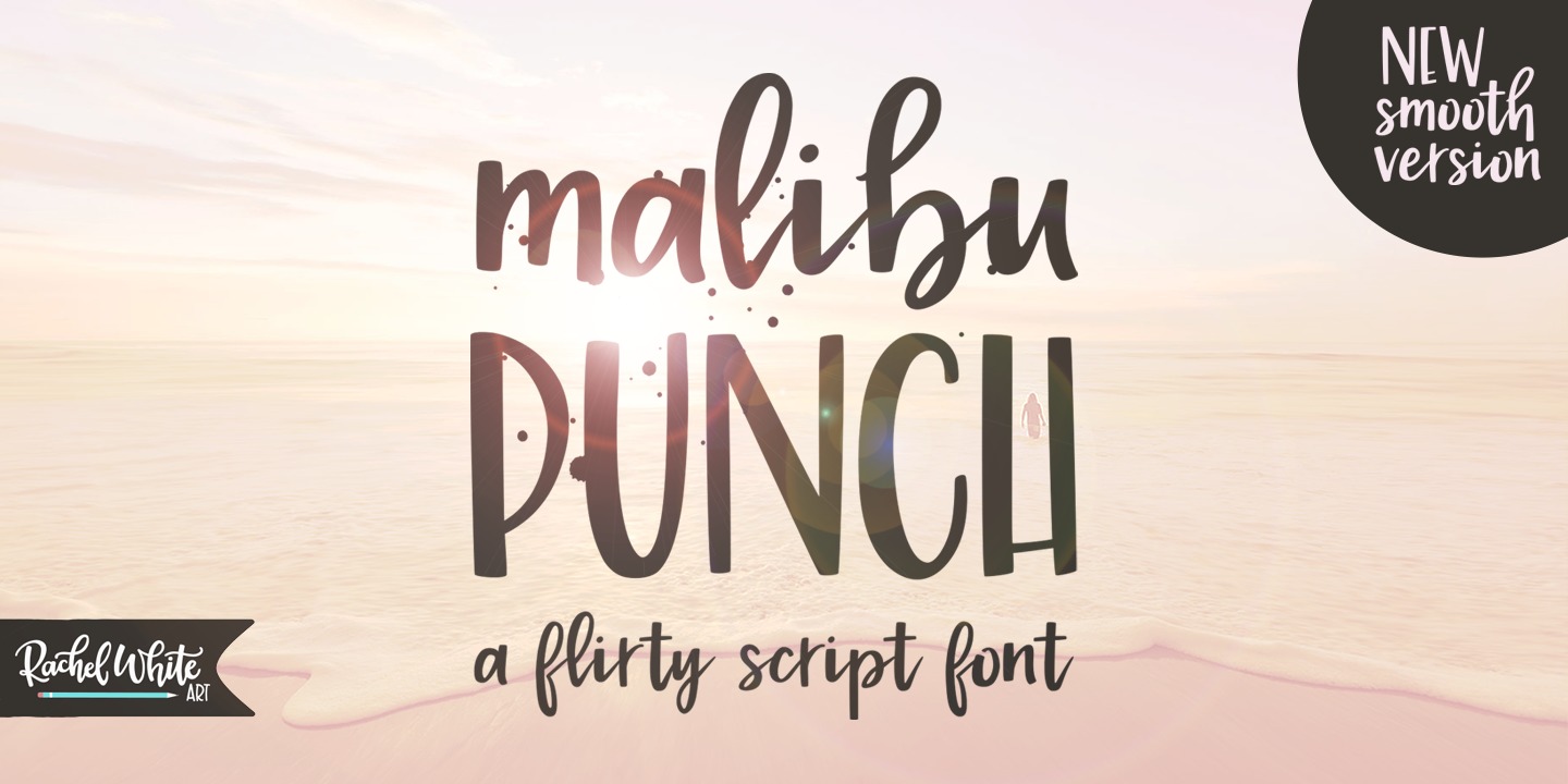 Malibu Punch Rough Font preview